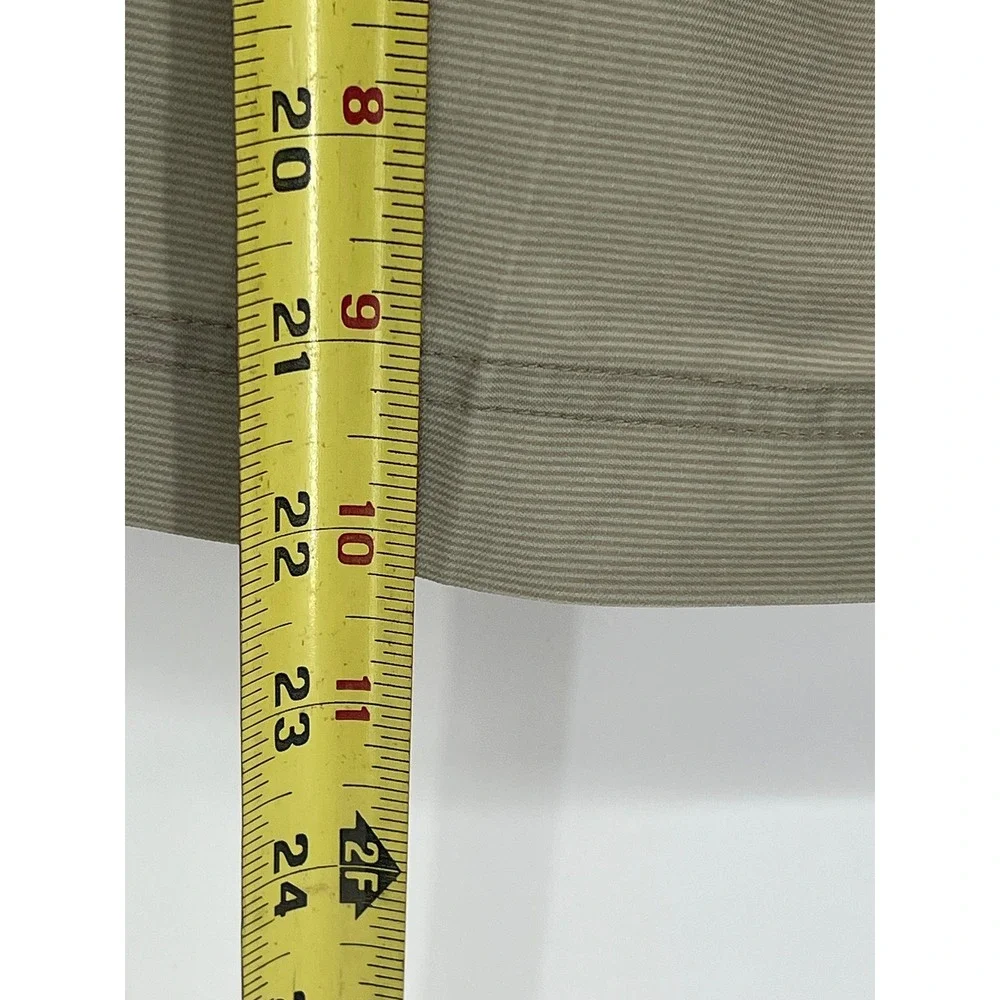 Bolle Mens Khaki Tan Micro Stripe Performance Golf Shorts‎ Size 36 Stretch